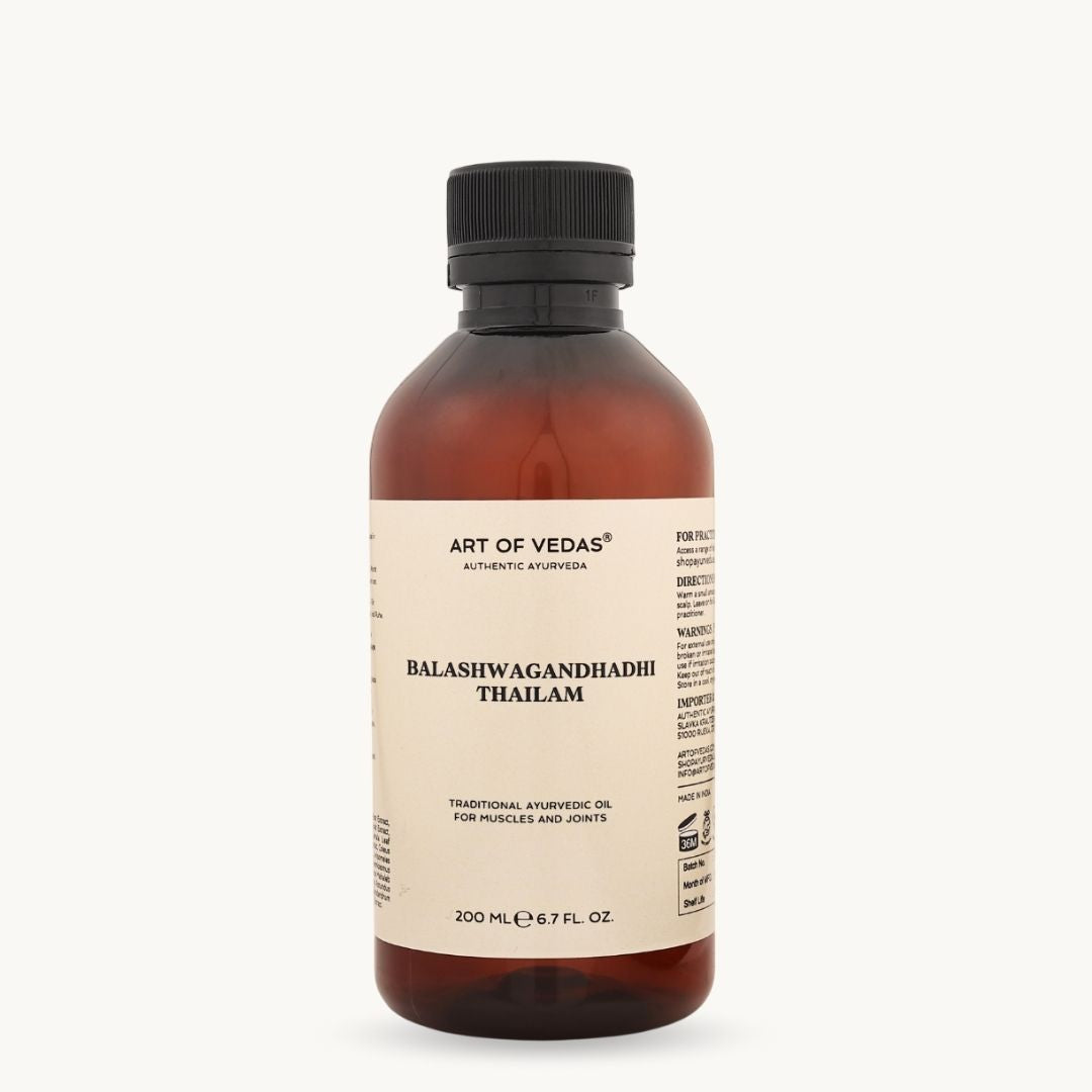 Art of Vedas Balashwagandhadhi Thailam 200ml - Ayurvedic Oil for Muscle and Joint Care