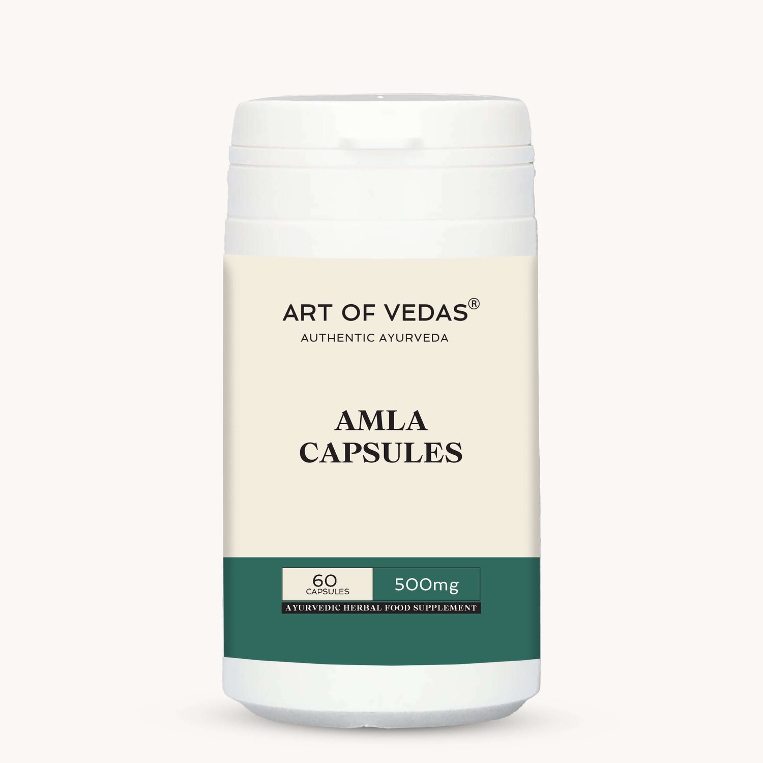 Art of Vedas Amla Capsules 60 Capsules 500mg - Ayurvedic Herbal Food Supplement Rich in Vitamin C for Immunity and Hair Health