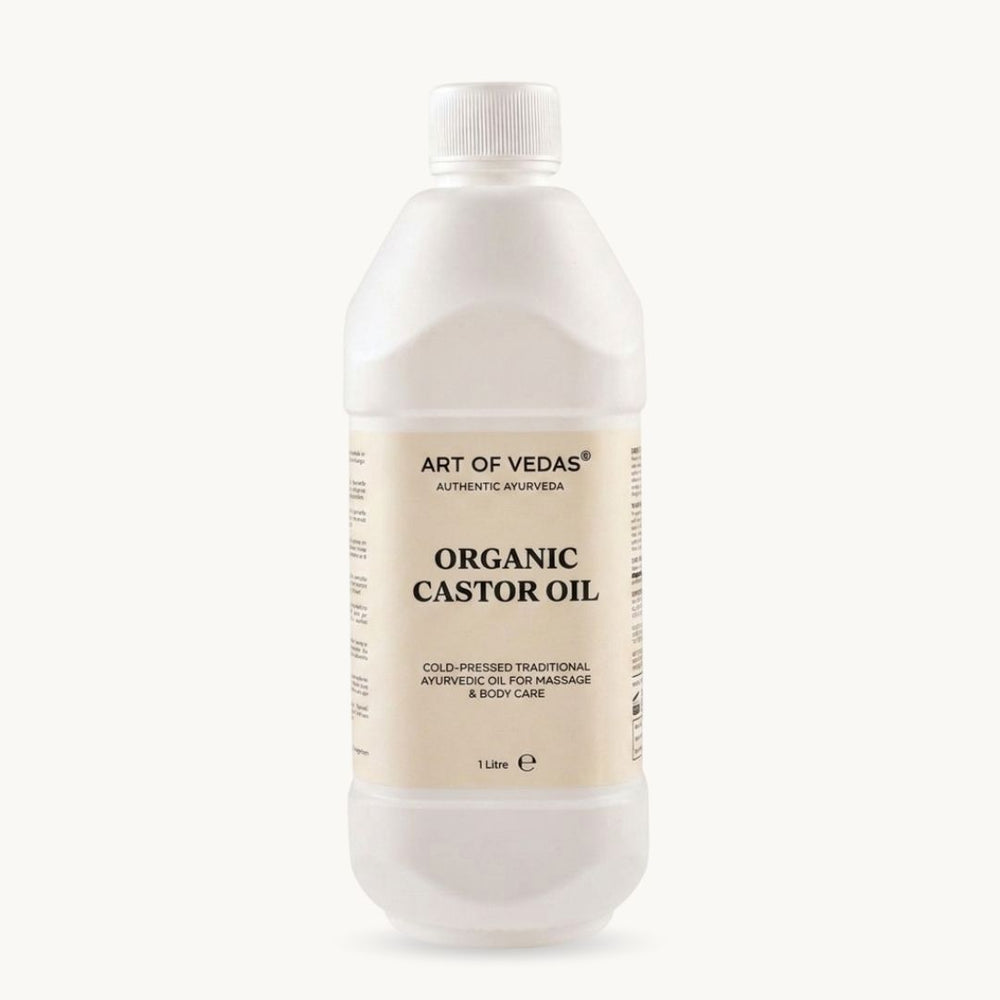 Art of Vedas, Olio di Ricino Biologico, 1 liter, preparazione ayurvedica classica