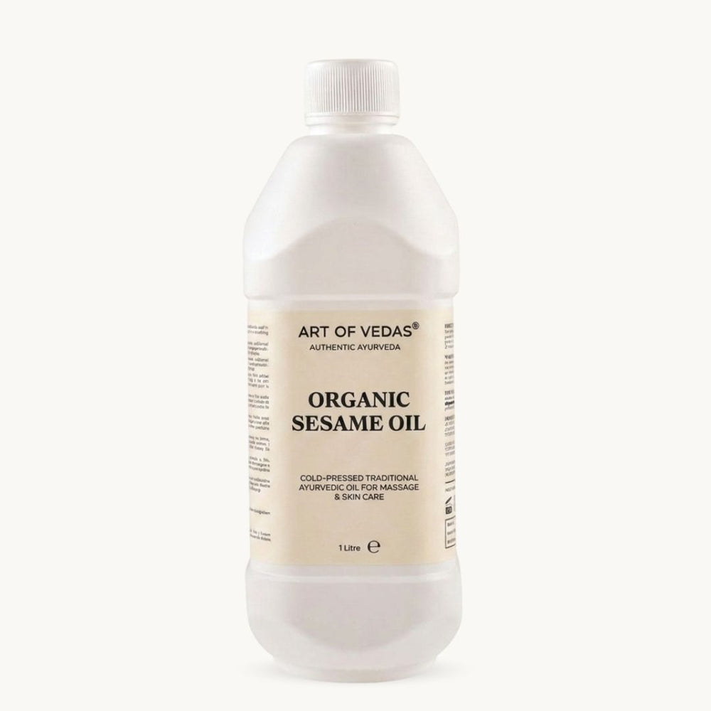 Art of Vedas, Olio di Sesamo Biologico, 1 Liter, preparazione ayurvedica classica