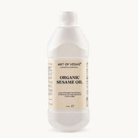 Art of Vedas, Olio di Sesamo Biologico, 1 Liter, preparazione ayurvedica classica